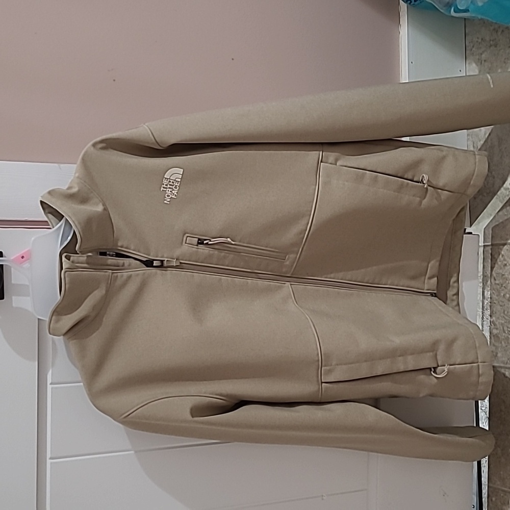 The North Face Windwall Jacket TAN Men's Large EUC